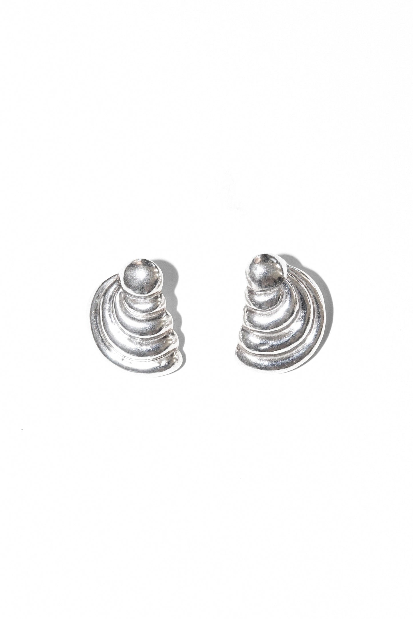 SCULPTURAL EARRINGS (STERLING SILVER)