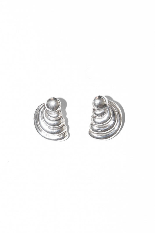 SCULPTURAL EARRINGS (STERLING SILVER)