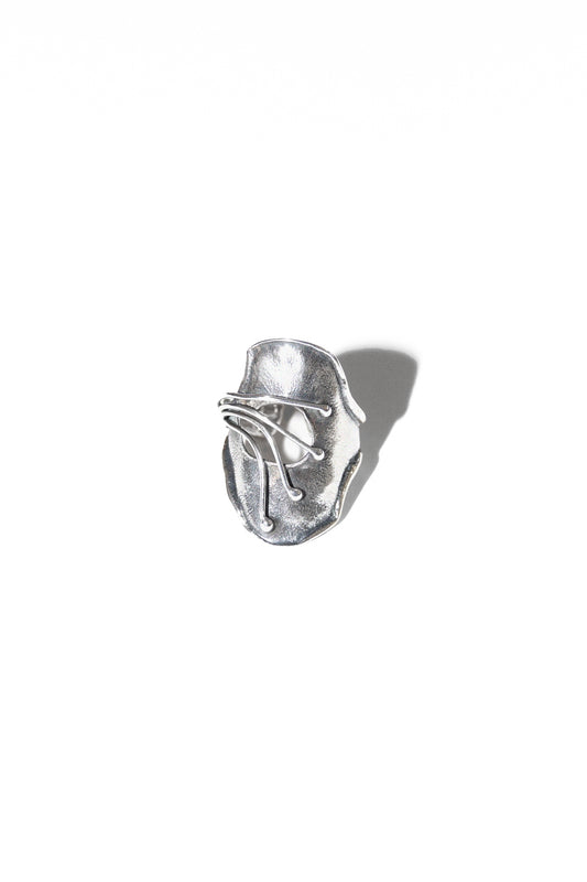 ABSTRACT FLOWER RING (STERLING SILVER)